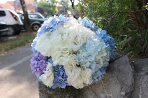 plavi bidermajer za venčanja